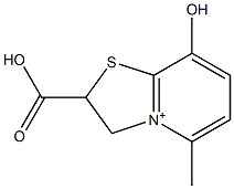 2-Carboxylato-2,3-dihydro-8-hydroxy-5-methylthiazolo[3,2-a]pyridinium,23003-38-5,结构式