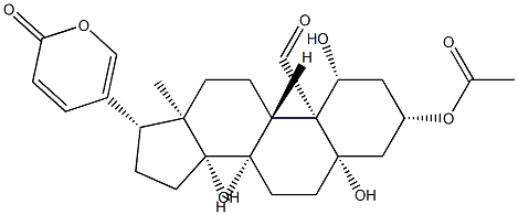 3β-(Acetyloxy)-1β,5,14-trihydroxy-19-oxo-5β-bufa-20,22-dienolide Structure