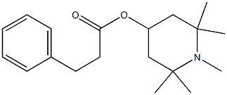 1,2,2,6,6-Pentamethyl-4-piperidinol=3-phenylpropionate Structure