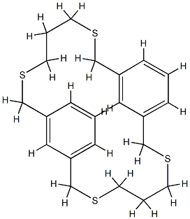 3,7,15,19-Tetrathiatricyclo[19.3.1.19,13]hexacosa-1(25),9,11,13(26),21,23-hexene Structure