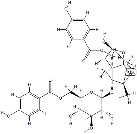 牡丹皮苷 H, 231280-71-0, 结构式