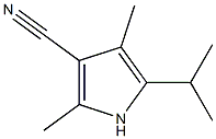 1H-Pyrrole-3-carbonitrile,2,4-dimethyl-5-(1-methylethyl)-(9CI) 化学構造式