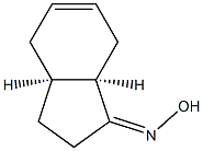 1H-Inden-1-one,2,3,3a,4,7,7a-hexahydro-,oxime,(3aR,7aS)-rel-(9CI) Struktur