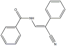 N-(β-Cyanostyryl)benzamide Struktur
