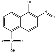 1-Naphthol-2-nitrozo-5-sulpho acid,23253-13-6,结构式