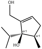 1-Cyclopentene-1-methanol,5-hydroxy-4-methyl-5-(1-methylethyl)-,(4R,5R)-rel-(9CI) Structure