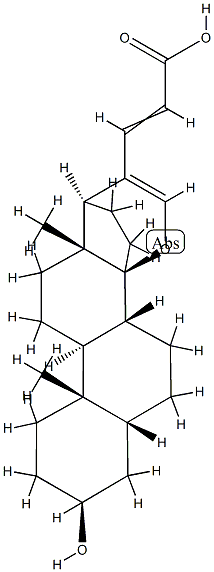 14β,21-Epoxy-3β-hydroxy-5β-chola-20,22-dien-24-oic acid,23337-66-8,结构式