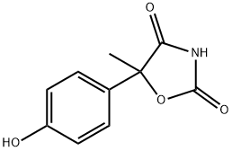 2,4-Oxazolidinedione,5-(4-hydroxyphenyl)-5-methyl-(9CI) 结构式