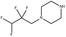 1-(2,2,3,3-tetrafluoropropyl)piperazine 化学構造式