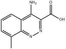 3-Cinnolinecarboxylicacid,4-amino-8-methyl-(9CI) Struktur