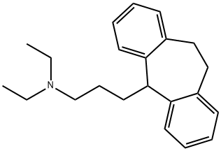 N,N-Diethyl-10,11-dihydro-5H-dibenzo[a,d]cycloheptene-5-(1-propanamine) Structure