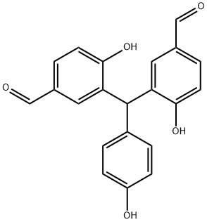 3,3'-[(4-Hydroxyphenyl)Methylene]bis[4-hydroxybenzaldehyde Struktur