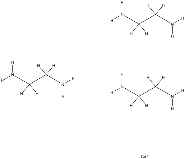 cobalt(II) tris(ethylenediamine),23523-25-3,结构式