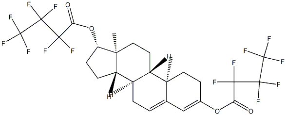 Androsta-3,5-diene-3,17β-diol bis(heptafluorobutyrate),23538-52-5,结构式