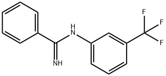 N-(α,α,α-トリフルオロ-m-トリル)ベンズアミジン 化学構造式