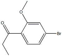 1-(4-bromo-2-methoxyphenyl)propan-1-one,23600-63-7,结构式