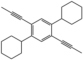 1,4-DICYCLOHEXYL-2,5-DI-1-PROPYNYLBENZE& Struktur