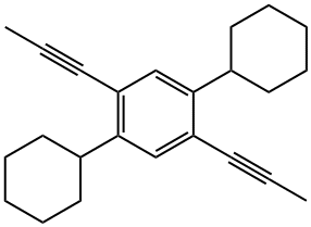 1,4-DICYCLOHEXYL-2,5-DI-1-PROPYNYLBENZE& Structure