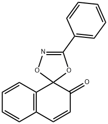 3-フェニルスピロ[1,4,2-ジオキサゾール-5,1'(2'H)-ナフタレン]-2'-オン 化学構造式