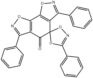 3,3',6-Triphenylspiro[benzo[1,2-d:4,3-d']diisoxazole-4(5H),5'-[1,4,2]dioxazol]-5-one,23872-06-2,结构式