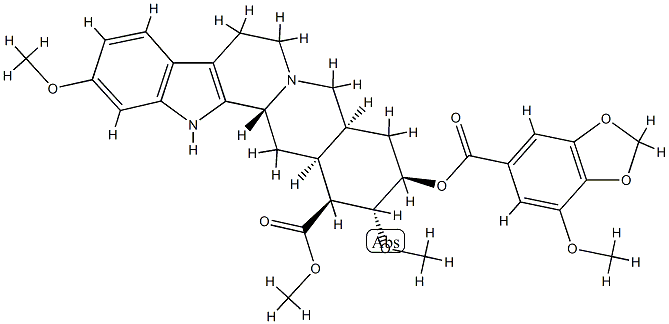 (3β,20α)-11,17α-Dimethoxy-18β-[[(7-methoxy-1,3-benzodioxol-5-yl)carbonyl]oxy]yohimban-16β-carboxylic acid methyl ester|