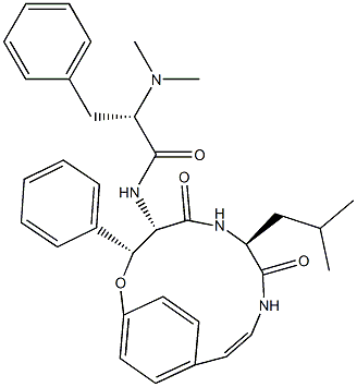 23926-98-9 (αS)-α-Dimethylamino-N-[(3R,4S,7S)-7-(2-methylpropyl)-5,8-dioxo-3-phenyl-2-oxa-6,9-diazabicyclo[10.2.2]hexadeca-10,12,14(1),15-tetren-4-yl]benzenepropanamide