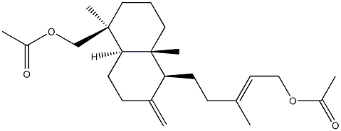 アガタジオールジアセタート 化学構造式