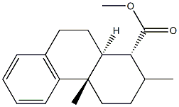(5β)-Podocarpa-8,11,13-trien-18-oic acid methyl ester Struktur