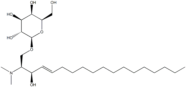 N,N-diMethyl-D-galactosyl-1-1'-D-erythro-sphingosine Struktur