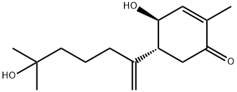 (4S)-4α-Hydroxy-5β-(5-hydroxy-5-methyl-1-methylenehexyl)-2-methyl-2-cyclohexen-1-one Struktur