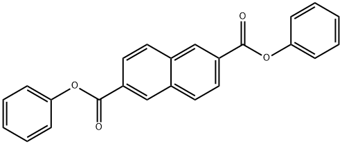 2,6-Naphthalenedicarboxylic acid diphenyl ester Structure