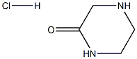 2-Piperazinone, hydrochloride Structure