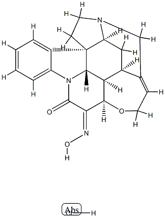 Strychnidine-10,11-dione, 11-oxime, monohydrochloride 结构式