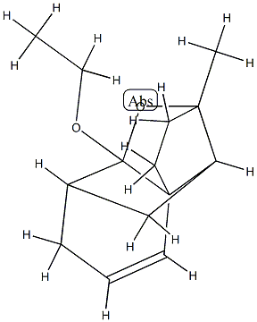 5H-8,2,4a-Ethanylylidene-2H-1-benzopyran,8a-ethoxy-3,4,7,8-tetrahydro-2-methyl-(9CI) 结构式