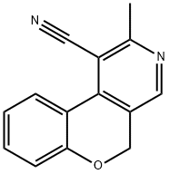 2-甲基-5H-色烯[3,4-C]吡啶-1-甲腈 结构式