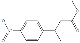 β-メチル-4-ニトロヒドロけい皮酸メチル 化学構造式