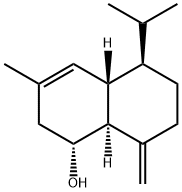 (1R)-1,2,4aβ,5,6,7,8,8aα-オクタヒドロ-3-メチル-8-メチレン-5β-イソプロピル-1-ナフトール 化学構造式