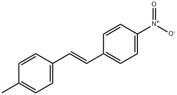 (E)-4-ニトロ-4′-メチルスチルベン 化学構造式