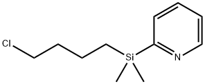 Pyridine,2-[(4-chlorobutyl)dimethylsilyl]-(9CI) 化学構造式