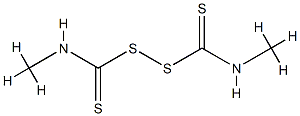 METHYLCARBAMOTHIOYLSULFANYL N-METHYLCARBAMODITHIOATE, 2438-90-6, 结构式