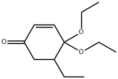 2-Cyclohexen-1-one,4,4-diethoxy-5-ethyl-(9CI) Struktur