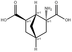Bicyclo[2.2.1]heptane-2,6-dicarboxylic acid, 2-amino-, (1R,2R,4S,6R)-rel- (9CI) Structure