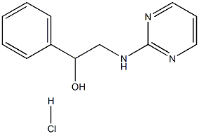 Benzenemethanol, a-[(2-pyrimidinylamino)methyl]-,hydrochloride (1:1) Structure