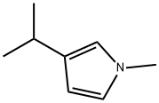 1H-Pyrrole,1-methyl-3-(1-methylethyl)-(9CI) 结构式