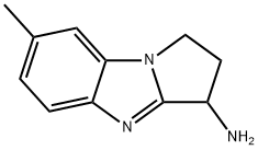 1H-Pyrrolo[1,2-a]benzimidazol-3-amine,2,3-dihydro-7-methyl-(9CI) 化学構造式