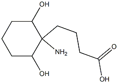 Cyclohexanebutanoic acid, 1-amino-2,6-dihydroxy-, (2R,6S)-rel- (9CI) Struktur