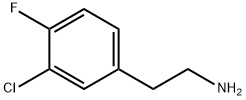 2-(3-chloro-4-fluorophenyl)ethanamine 结构式