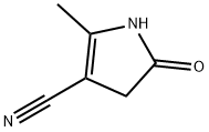 1H-Pyrrole-3-carbonitrile,4,5-dihydro-2-methyl-5-oxo-(9CI) 化学構造式