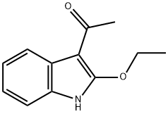 Ethanone,1-(2-ethoxy-1H-indol-3-yl)-(9CI) 结构式