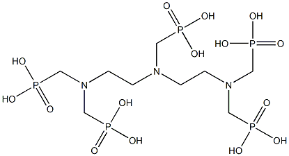DiethylenetriaMinepenta(Methylenephosphonic) acid 结构式